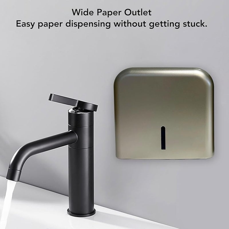 موزع مناشف ورقية ذهبي شامبانيا مثبت على الحائط للحمامات التجارية والمطابخ - Image 2